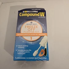 Compound W Freeze Off Plantar Wart Remover Kit 8 Applications Exp 10/26 New