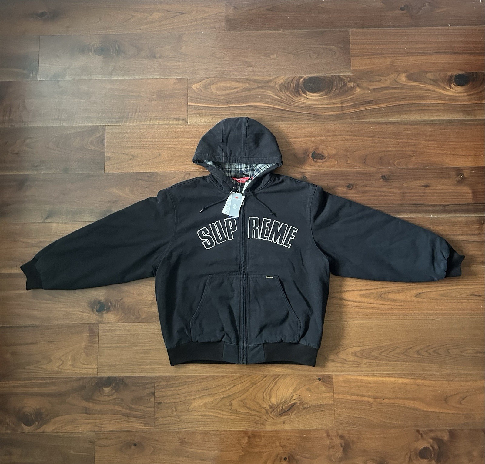 Supreme Reflective Arc Hooded Work Jacket image 2