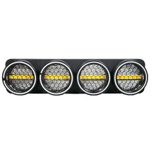 4-Heads RGB Golden LED Stage Light DMX512 RDM Strobe Party Stage Retro Lamp