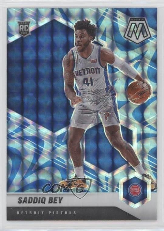 2020-21 Panini Mosaic Rookie Reactive Blue Prizm Saddiq Bey #209 Rookie RC 7iu