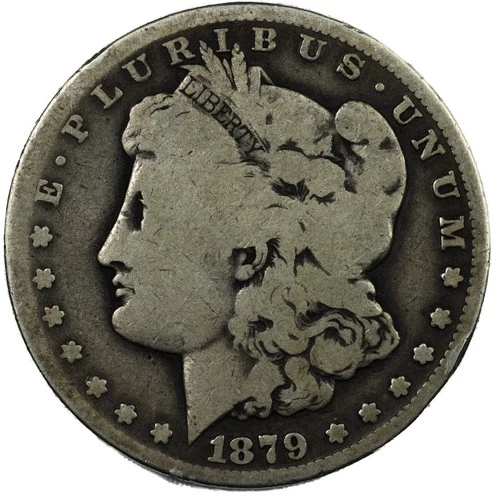 1879-CC Morgan Silver Dollar $1 – Carson City – Very Good VG+