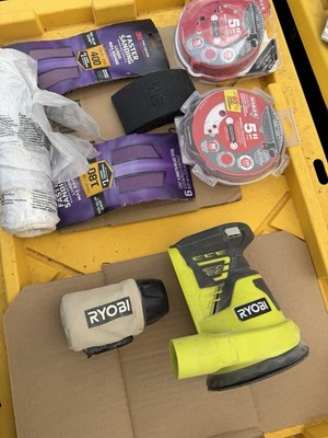 Original Ryobi P411 ONE+ 18V 5'' Cordless Random Orbit Sander W/Accessories #117