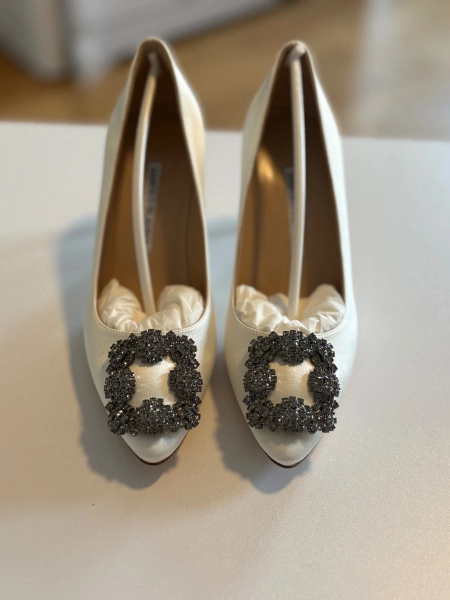 Manolo Blahnik White Heels for Women for sale | eBay