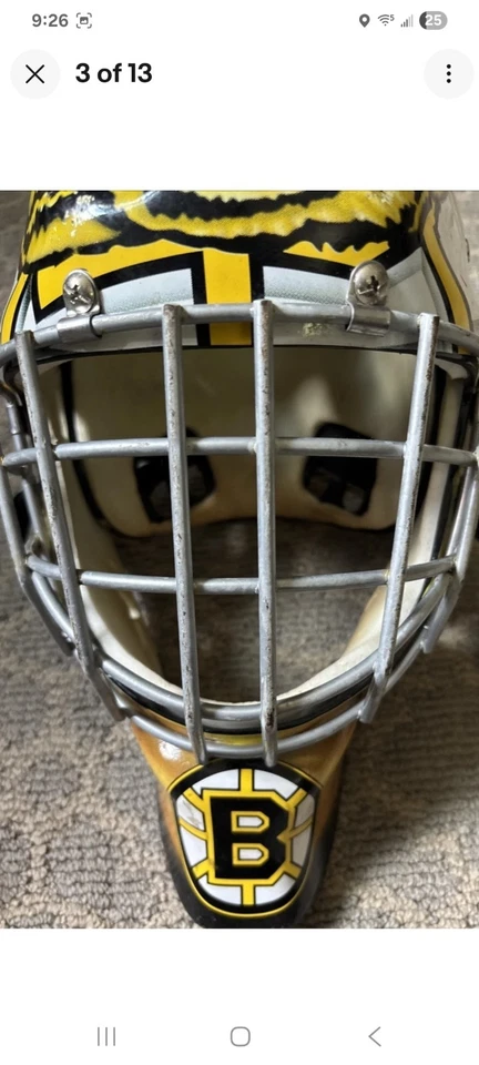 ITech Boston Bruins Goalie Helmet - Image 3 of 4