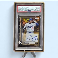 2025 Topps Gilded Shohei Ohtani Black Auto /10 - PSA 9 - Auto 10 - LA Dodgers 