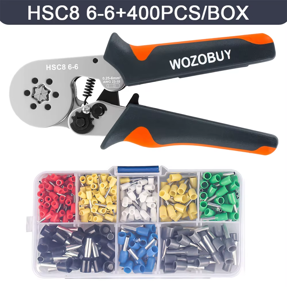 Ferrule Crimping Pliers Electrical Wire Terminal Tool UK Clamp