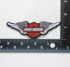 MOTORCYCLES BIKERS VEST JACKET HAT LOGO WINGS EMBROIDERED IRON ON PATCH