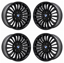 18 Bmw 320i Gloss Black Wheels Rims Factory Oem 71544 2012-2017 Set 18 Bmw 320i Gloss Black Wheels Rims Factory Oem 71544 2012-2017 Set