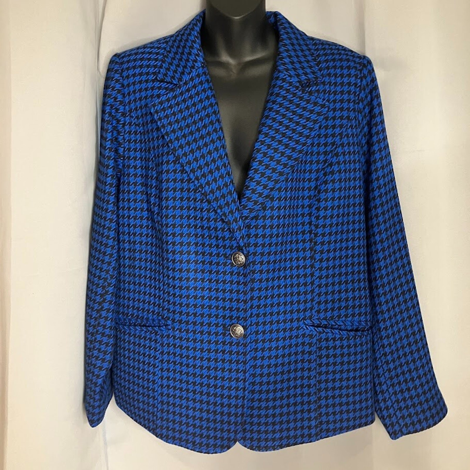 Joan Rivers Houndstooth Jacket Structured Blazer … - image 1