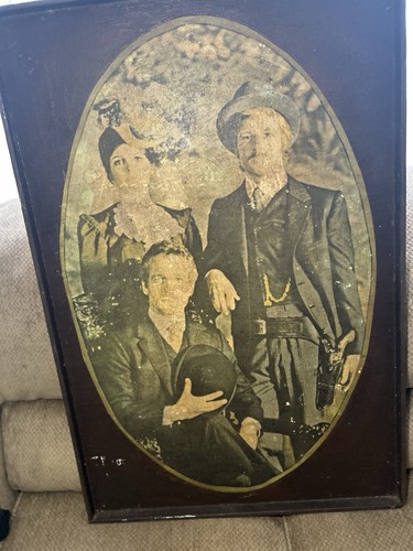 Seltenes Vintage Robert Redford Sundance Kind Paul Newman 1969 Ölgemälde auf Karton - Bild 2 von 12