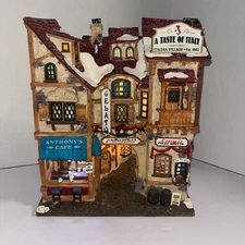 Carole Town Collection, A Taste of Italy - Lemax Fiber Optic, With Box