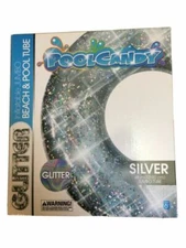 Pool Candy PCL1723S48 Jumbo 48 inch Glitter Swim Ring - Silver