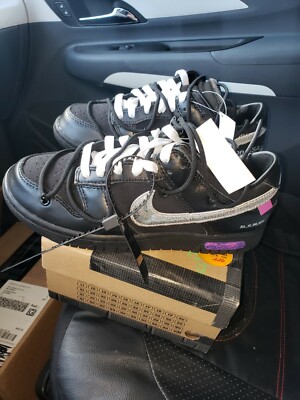 Nike Dunk Low Off-White Lot 50 size virgil abloh snekaer Black  DM1602-001