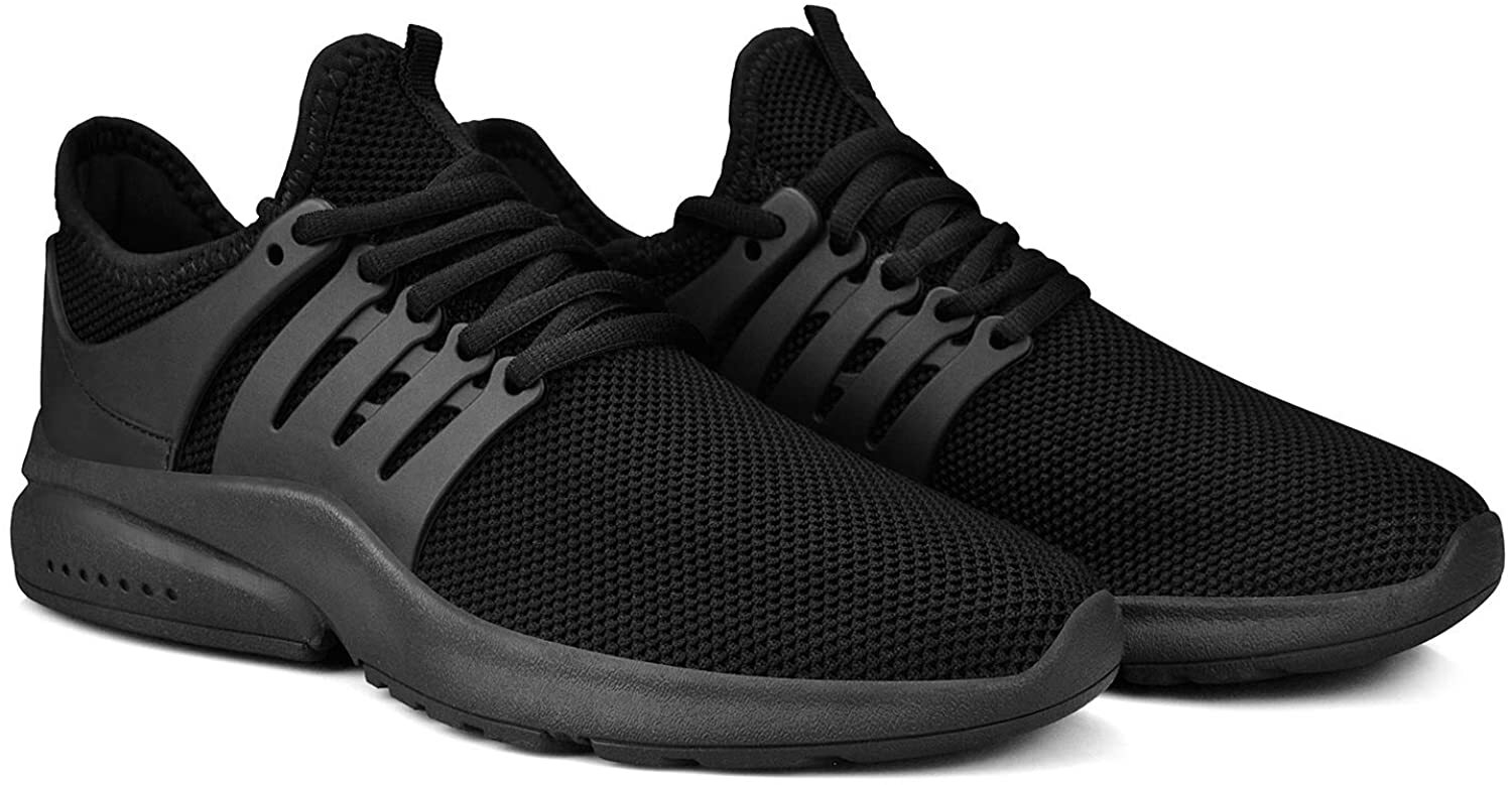 feetmat men's non slip gym sneakers lightweight breathable athletic running walking tennis shoes