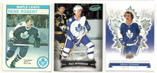 1988 Rene Robert | Paul Henderson Parkhurst | Brian Glennie TML | Leafs Lot x3