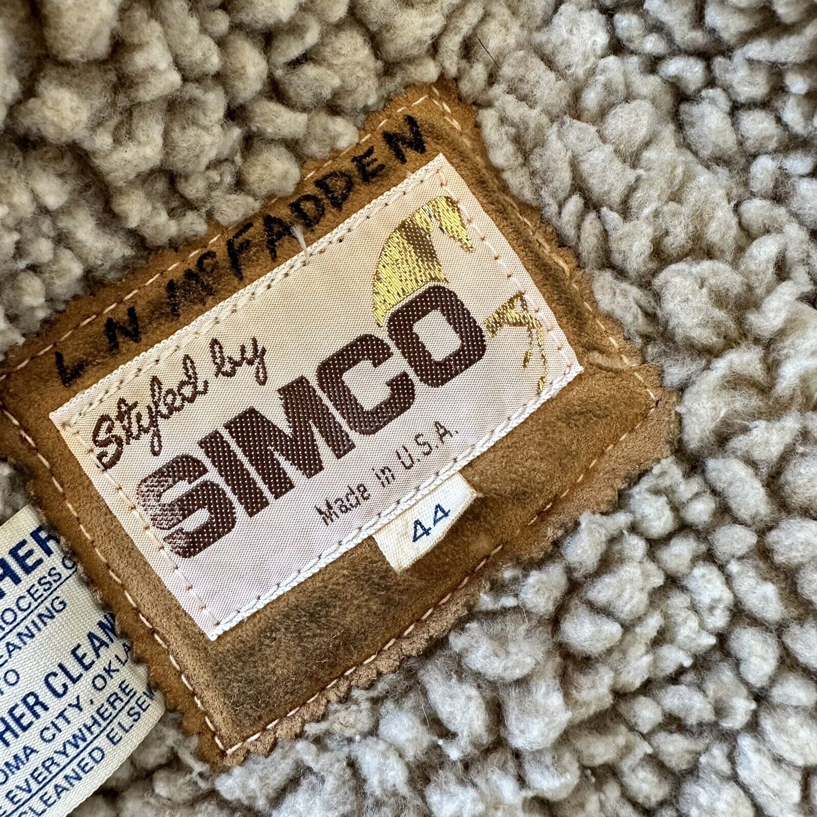 Vintage Simco Rancher Suede Cowboy Jacket Lined M… - image 19