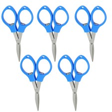 5x Blue Folding Camping Stainless Steel Scissors Keychain Scissor Mini Cutter US