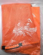 5 Large Capacity Commercial Heavy Duty Mesh Laundry Bags 40 x 30" Bright Orange