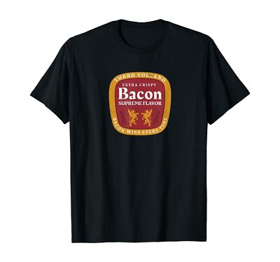 Retro Extra Crispy Bacon Beer Logo T-Shirt by Turbo Volcano *NEW* 10 Colors