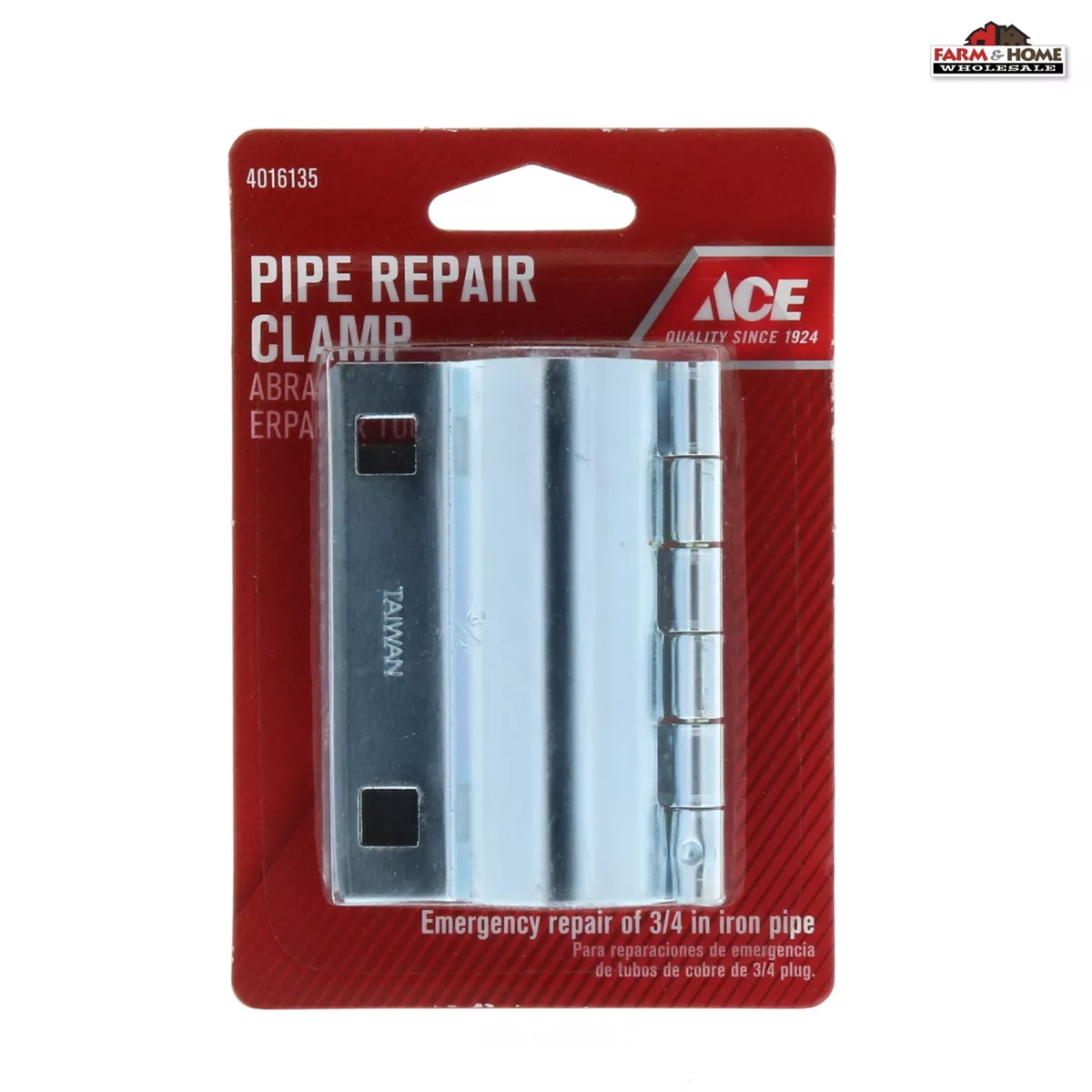 Ace hardware pipe repair clamp outlet