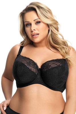 Women's semi soft lace bra plus size  34J Gorsenia Blanca