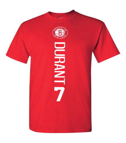 Brooklyn Nets Kevin Durant 7 Vertical T-Shirt - All Design Colors & Sizes S-5XL - Picture 9 of 25
