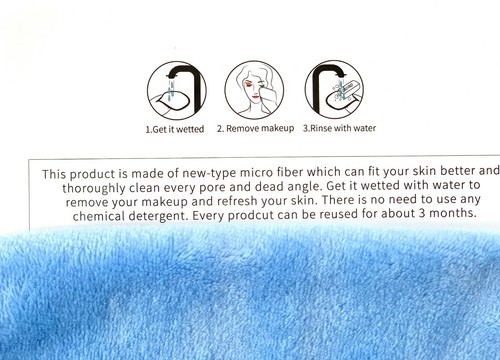 4 Pack Makeup Remover Facial Cloth Towels, Soft Reusable & Chemical Free - Picture 10 of 10