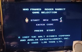 Who Framed Roger Rabbit NES Nintendo Video Game Cart w/ Booklet Working 1987