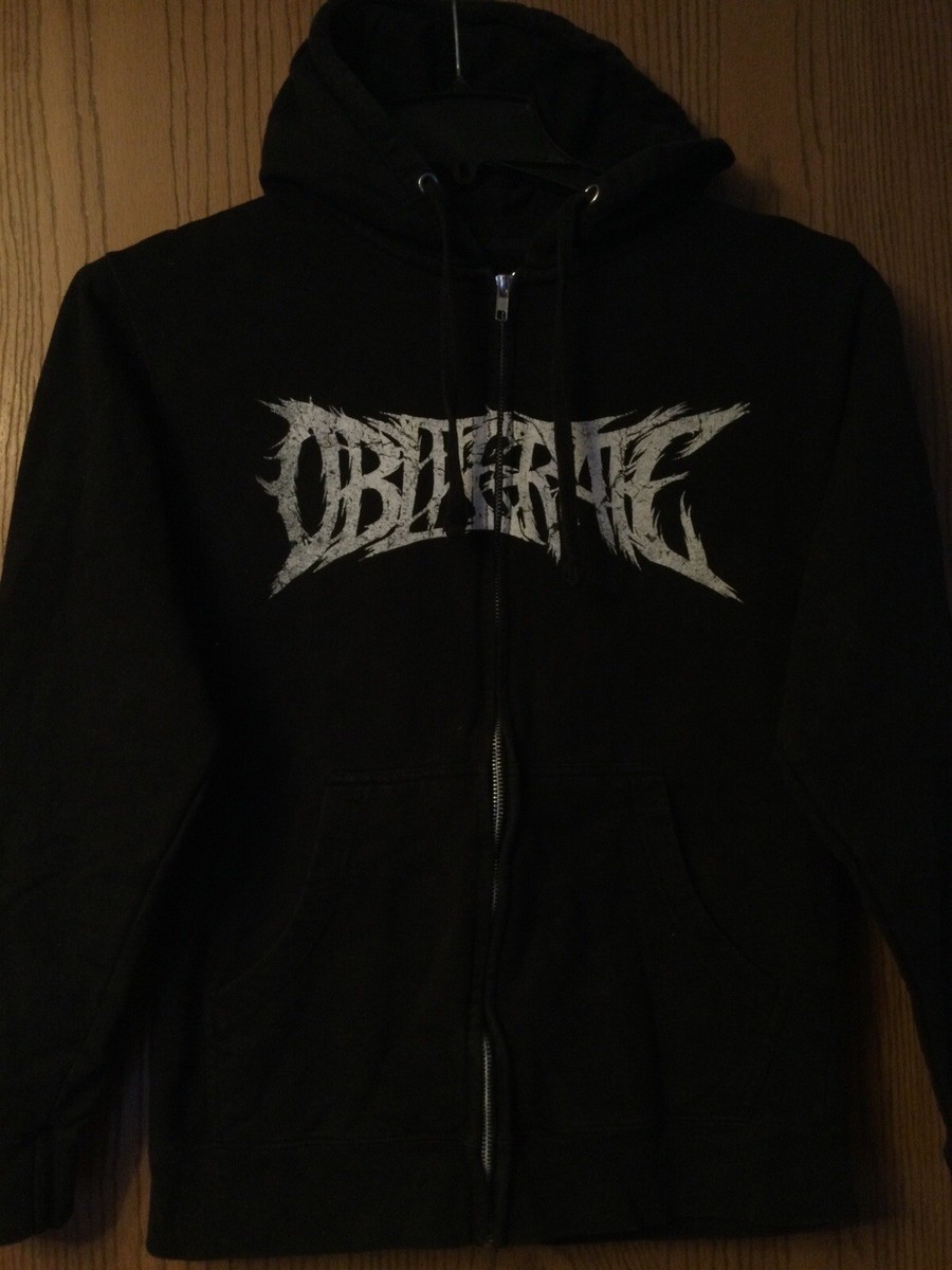 Obliterate - Canadian Deathcore Band - Black Hoodie - Full Zip