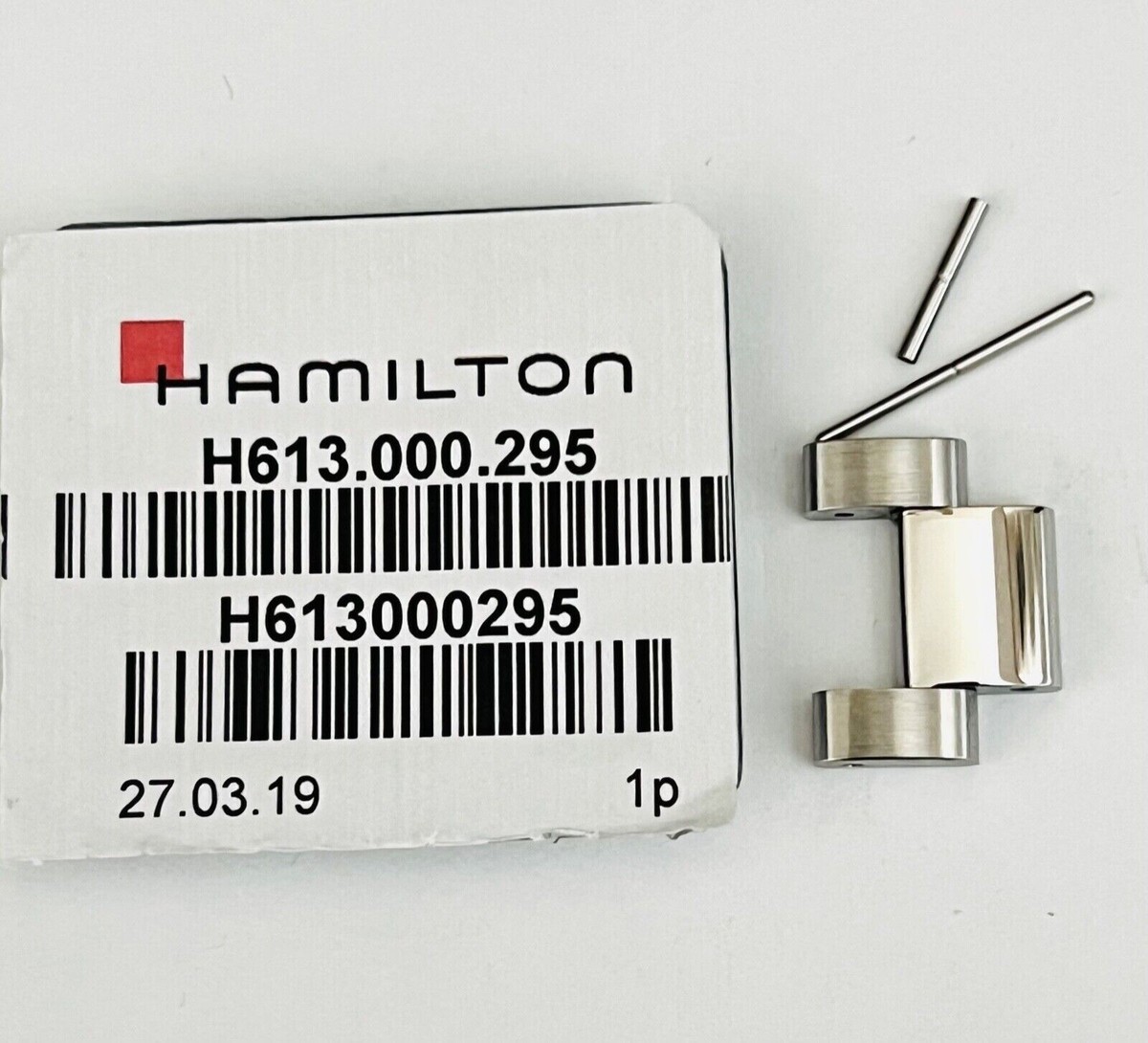 Original Hamilton Watch Link Fits Band Bracelet Clasp # H605776105