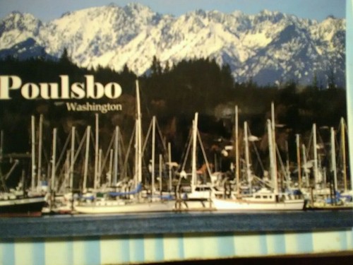 PHOTO POST CARD SNOW CAPPED MOUNTAINS BEAUTIFUL POULSBO WASHINGTON. - Picture 10 of 12