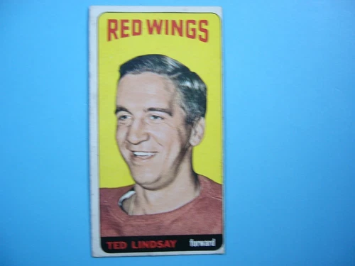 1964/65 TOPPS TALLBOY NHL HOCKEY CARD #82 TED LINDSAY VG+ 64/65 TOPPS