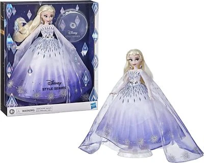 HASBRO Disney Princess Style Series Holiday Elsa Fashion Doll Frozen Collector Gown