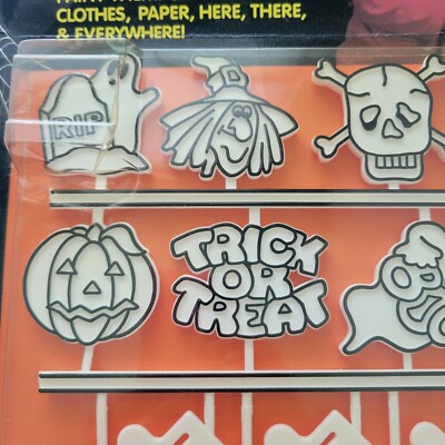 Vintage Craft House Holloween Clip-Ons Trick Or Treat Paint By Number