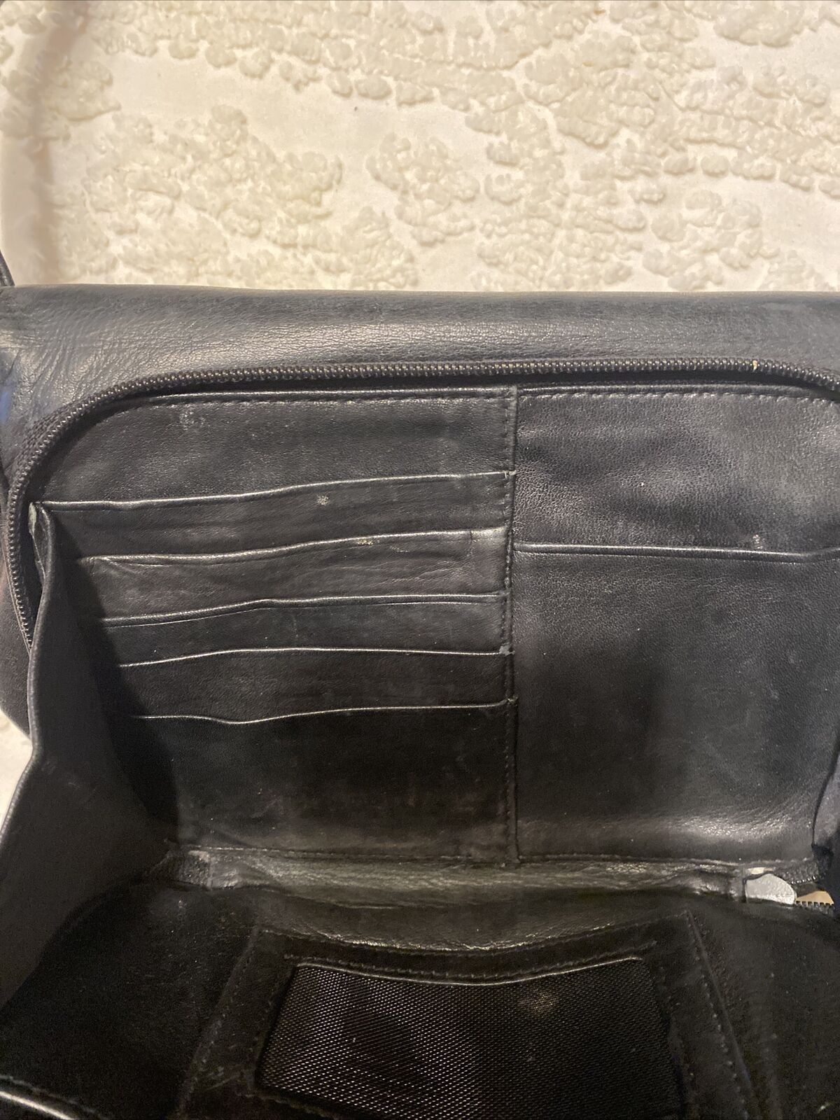 perlina black leather handbag - image 3