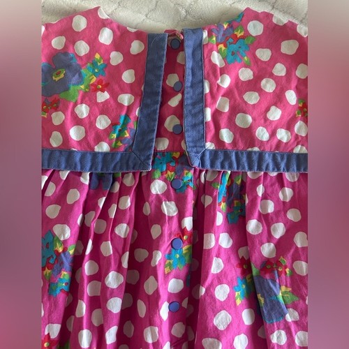 Vintage Girls Rainbow Tag Gymboree Pink Teal Sleeveless Dress Size XL 5-6 Years - Picture 6 of 11