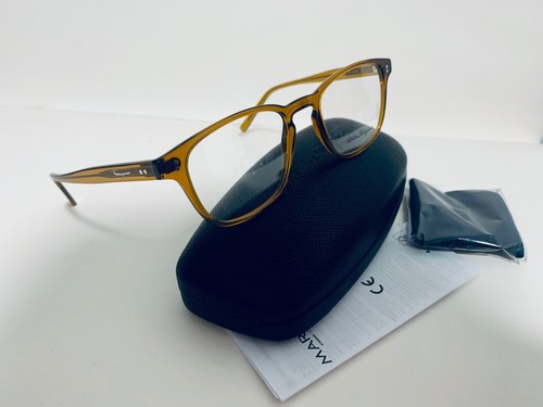 SALVATORE FERRAGAMO SF2913 219 TRANSPARENT MUSTARD BROWN EYEGLASSES RX 51-20-145