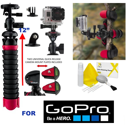 Batería para GoPro HD Hero5 NEGRO X2 AABAT-001 + CARGADOR + ESTUCHE RÍGIDO + TRÍPODE de 12" Foto 2 de 4