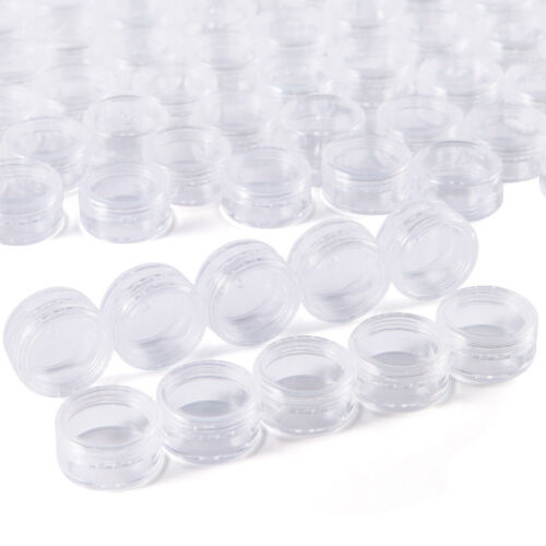 100* 3ml klar leer Dose Behälter Tiegel Schraubdose Döschen Cremedose Kosmetik - Bild 6 von 12