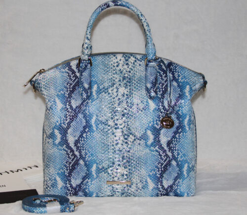Brahmin Large Duxbury Satchel Leather Tote Bag Purse Handbag Joyful Oceangrove