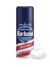 Barbasol Thick Rich Shaving Cream Original Rust-Proof Aluminum Bottom 7 Ounce