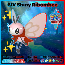✨ Ultra SHINY 6IV RIBOMBEE ✨ Pokemon SWORD and SHIELD lv100 EVs +MasterBall