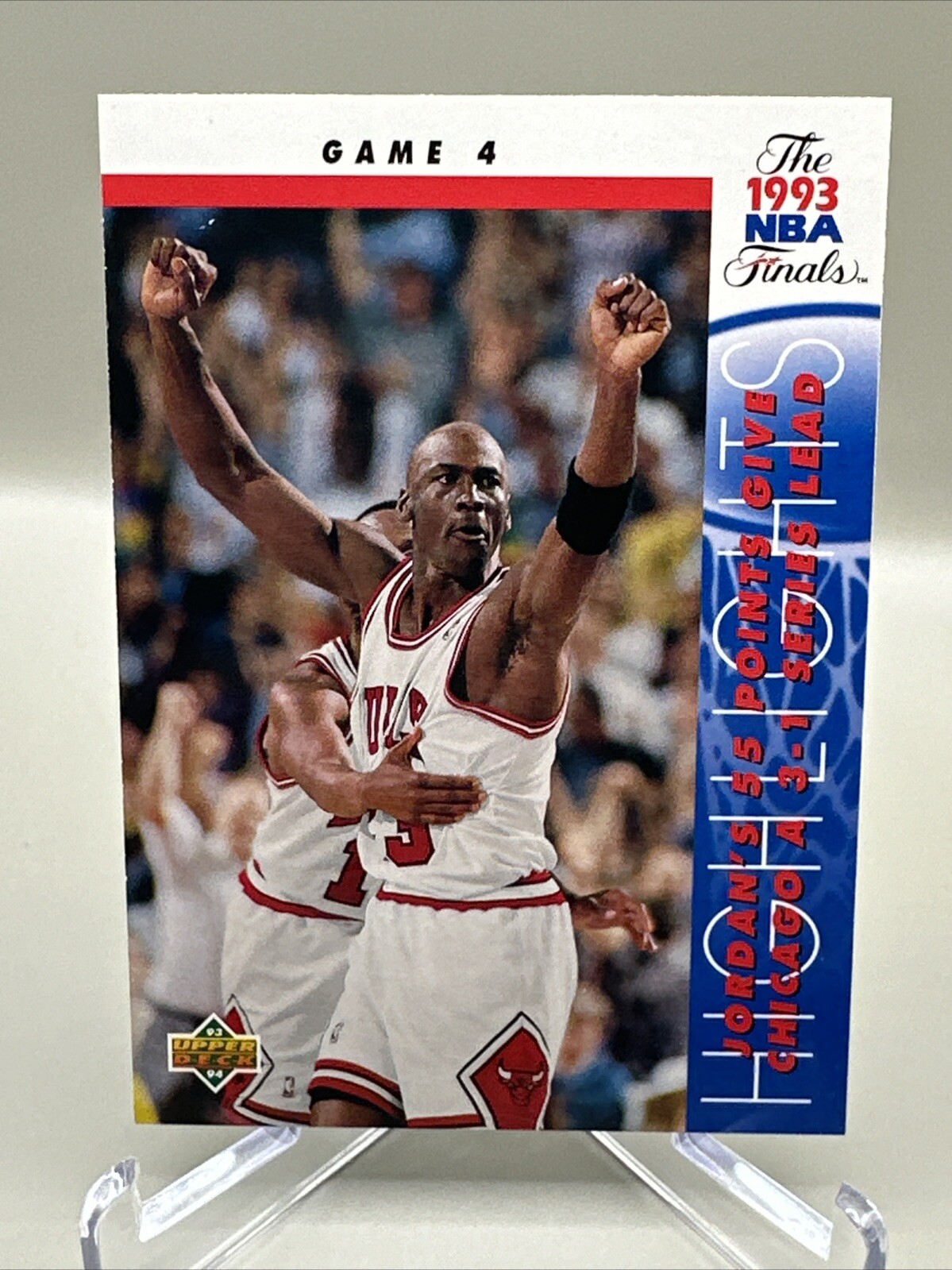 Michael Jordan 1993-94 Upper Deck The 1993 NBA Finals Card #201 Chicago Bulls