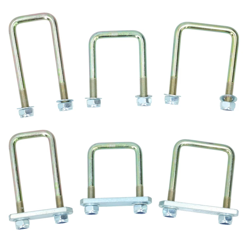 AB TOOLS M10 U-Bolt N-Bolt & Nuts High Tensile for Boat Trailers Square