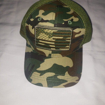 Patriotic USA Baseball Cap with Mesh Back, Adjustable BVE Sports Novelties USA Country Outline Patriotic Men main image 3
