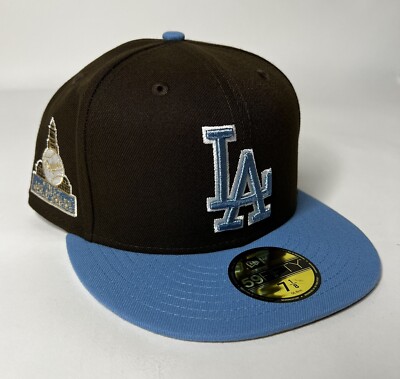 New Era LA Dodgers Two Tone Brown Baby Blue 59FIFTY Fitted Hat Men