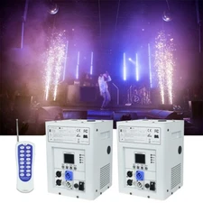 Iverens 2X 750W Cold Spark Machines DMX Wireless Remote Control Firework Machine