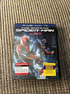 THE AMAZING SPIDER-MAN 2012 BLU-RAY 3D TARGET EXCLUSIVE ANDREW