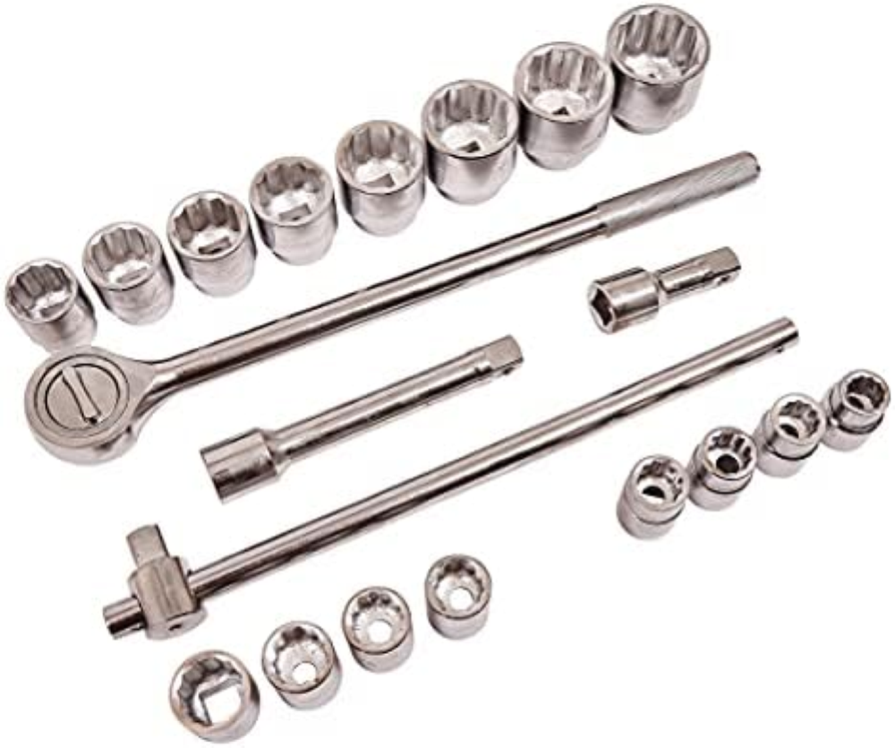 Amtech I0950 Socket Set, Multicolore, 3/4 pollice