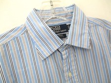 Polo by Ralph Lauren Men's Sz L 16 32/33 Curham Long Sleeve Button-Front Shirt